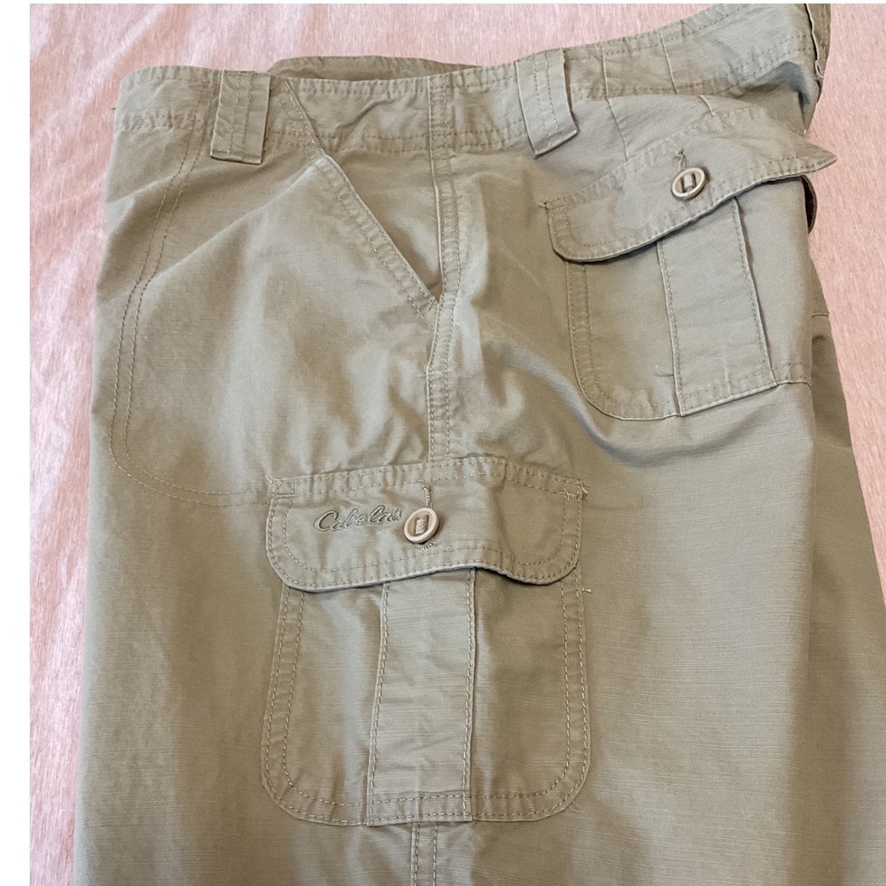 Cabelas Womens Cargo Pants Straight Leg Cotton Tencel Size 4/35 - Picture 4 of 10